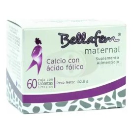 Bellafem Maternal Caja Con Frasco Con 60 Tabletas Sabor Sin sabor