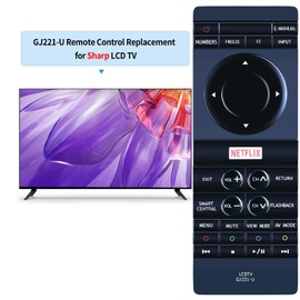 PZL GJ221-U Replacement Remote Control fit for Sharp LCD 4K TV LC-43UB30U LC55UB30U LC-65UB30U LC43UB30U LC65UB30U LC-50UB30U LC50UB30U LC-55UB30U