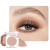 QIDSTERS Rosy Brown Matte Single Eyeshadow, Lightweight Blendable Mini Eye