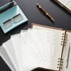 Sdhgerh Pack of 20 Waterproof Document Wallets A5 6-Hole Binder