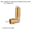Wall Mount Commercial Faucet Installation Kit, Lead-Free (90 Degree) Backsplash