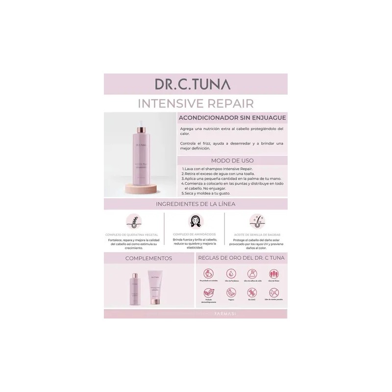 Set Intensive Repair Dr C Tuna Shampoo