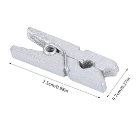 300 piezas Mini Clips de madera para fotos Cadena de luces Decoración Pinzas para colgar Imágenes Clips Pinzas Pinza para la ropa