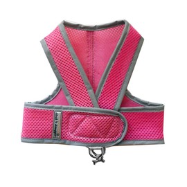 Cloak & Dawggie Mesh Step-N-Go Small Dog Harness Step in Teacup to 25 LBS. Vest Easy On Adjustable. XXXS XSmall Toy Puppies to Medium. Reflective Soft Walking Doggy Wrap Vest (7200)(Medium Pink)