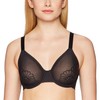 Wonderbra Gravity Defying Underwire Bra, Black/ Nude, 34B US