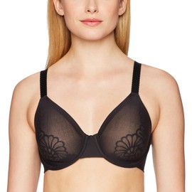 Wonderbra Gravity Defying Underwire Bra, Black/ Nude, 34B US