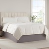 SERTA Modern Solid Bed Skirt, Hotel Quality Dust Ruffle with