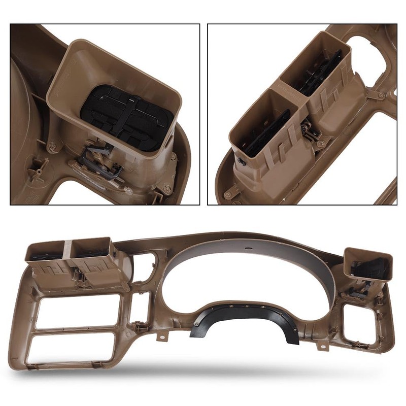 DOTCOM Dash Trim Bezel Cover Single Din Beige Compatible with