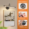 JOOSENLUX LED Picture Light Hardwired Matte Black Modern Picture Lights