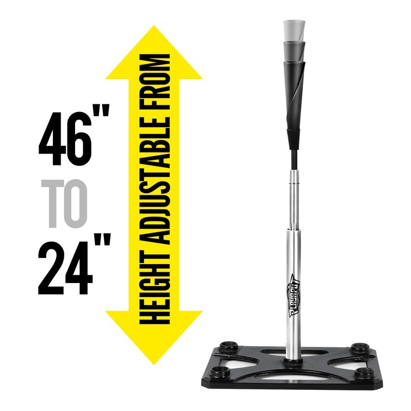 PLAYAPUT 5 Position Batting Tee,Hitting Tee Height Adjustable 24-46 Inch