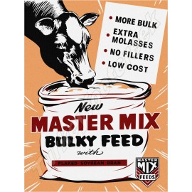 Master Mix Bulky Feed 18" x 24" Metal Sign