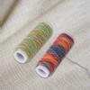 Sewing Thread, Polyester Embroidery Thread, Durable Quilting Thread, Multicolor Gradient