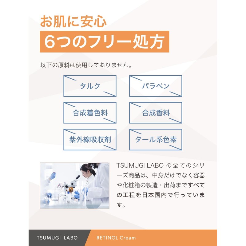 Tsumugi Lab Retinol Cream Serum 5% High Concentration Formulated 1.1