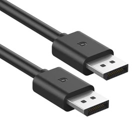 ZZA Basics DisplayPort 2.1 Cable,DP Cable 32.4Gbps High-Speed(5K@160,5K@240,4K@240Hz, 4K@144Hz, 2K@300Hz,1K@320) HDR, HDCP 2.2, FreeSync G-Sync,Display Port for Gaming Monitor, Graphics, PC（ 4.9ft ）