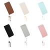 FEISEDY B1194 Eyeglass Case, Leather, Sunglasses Case, Slim, Thin, Soft,