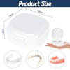 Zikenis Denture Box with Strainer, Braces Box, Denture Box, Portable