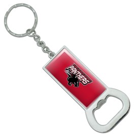 Graphics & More Clark Atlanta University Primary Logo Keychain Rectangle Chrome Plated Metal Bottle Cap Opener