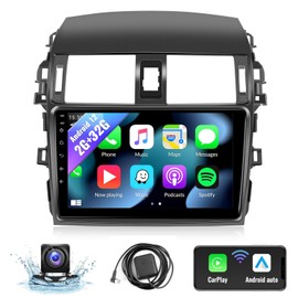 for Toyota Corolla 2009 2010 2011 2012 2013 Radio Stereo with Wireless Carplay Android Auto,9 Inch Touch Screen, Bluetooth,GPS,WiFi,SWC,Backup Camera