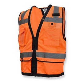 SV59ZT Heavy Duty Surveyor Tether Vest with Zipper