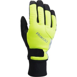 Roeckl Villach 2 Cycling Gloves Black, Fluo yellow