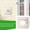 TNITRIB 3 Inch Dryer Vent Cover 1475W White Plastic Louvered
