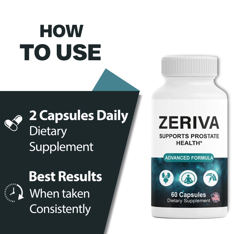 (3 Pack) Zeriva Pill Advanced Prostate & Bladder Support Supplement
