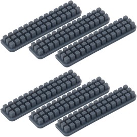 Isslly 6pcs Silicone Nozzle Brush for Bambu Lab A1, Self-Adhesive 3D Printer Wiper Brushes, Heat-Resistant Nozzle Cleaning Brush Replacement, Not Suitable for Bamboo Lab A1 Mini- Gray