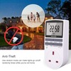 Awootsv Digital Timer Plug Socket with LCD Display 24 Hours/Weekly