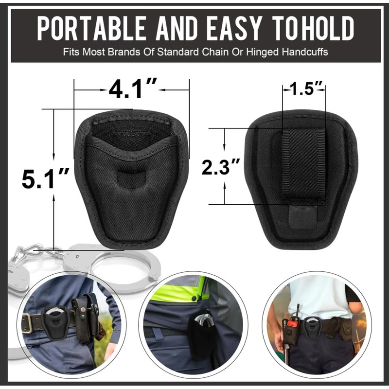Open Top Handcuff Holder. Handcuff Case, Trusted Gear for Law