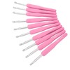 10pcs Crochet Hooks Kit Ergonomic Silicone Handles Crochet Hooks 6MM