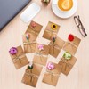 Pack of 10 Greeting Cards Set, Retro Kraft Paper Envelopes
