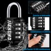 Pack of 2 Padlock Combination Lock, 4 Digit Zinc Alloy
