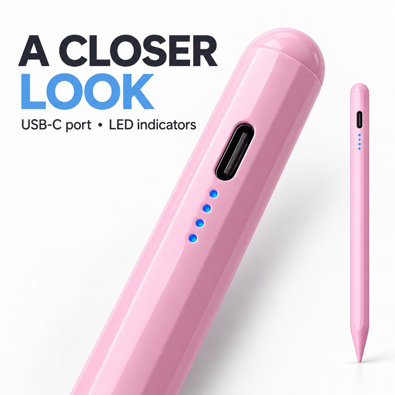 Universal Resistive Stylus Pen for Compatible Touchscreen Tablets and Mobile
