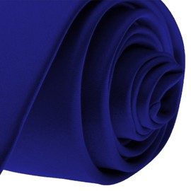 Skinny Royal Blue Tie 2 Inch Solid Mens Tie Satin by K. Alexander,One Size,Royal Blue