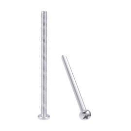 sourcing map M4x75mm Machine Screws Pan Phillips Cross Head Screw 304 Stainless Steel Fasteners Bolts 10Pcs