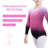 DoGeek Gymnastics Leotards for Girls Gradient Color Sparkle Leotard Dance