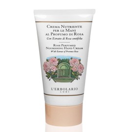 L’Erbolario Rose Perfumed Nourishing Hand Cream - Moisturizing Hand Lotion for Women and Men with Sunflower Oil - For Dry and Cracked Hands - 2.5 oz