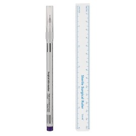 Lápiz Para Cejas y Tatuajes Con Regla 0.5 Mm Azul Marcador Multifuncional Profesional Para Mapeo De Cejas Uso En Salones De Belleza                   