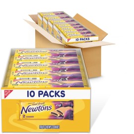 Newtons Fig Bars, Soft Fruit Chewy Cookies, 40 Snack Packs (2 Cookies Per Pack, 4 Boxes)