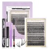 Pestañas Postizas Kit Completo, 280pcs Kit de Postizas Mezcla 30D