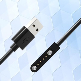 BOVUGAC [2 Pack] for SANOTO X2 Bone Conduction Headphones Charger, Magnetic Replacement USB Charging Cable Compatible with SANOTO X2 Headphones Accessories(Black)