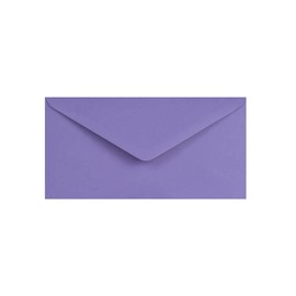 25 Purple DL (A4 Tri-fold) Envelopes - 110mm x 220mm - Diamond V-Flap Gummed Purple Coloured Envelopes - 120gsm Clariana Paper - to Fit DL Inserts/Compliment Slips