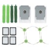 Main Brush Side Brush Filter Dust Bag Kit Replacement Fit
