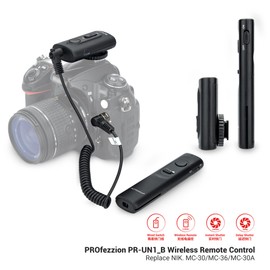 PROfezzion 165ft Wireless Remote Shutter Release for Nikon D850 D500 D5 D810 D810A D800 D700 D4s D4 D3 D3s D3X D2H D2X D2Hs D2Xs D300s D300 D200 D100 Camera with 10-pin Connector