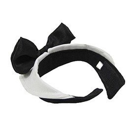 Doggie Style Store White Black Bow Tie Cat Kitten Pet Tuxedo Wedding Dicky Bowtie Shirt Collar 4 Sizes Tux Cravat Fancy Dress Ring Bearer Suit Size M