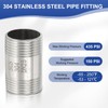 PATIKIL 304 Stainless Steel Pipe Fitting, 1 Pack 3/4" BSP