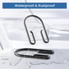 Black Shower Curtain Hooks Rings ，Double Sided Shower Curtain Rings