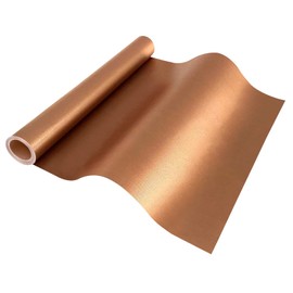 BBQ Grill Mat Roll, Cut to Size Grill Mats for Outdoor, Non-stick Accessories for Gas, Charcoal, Electric Grill, 15.75IN x 10 FT(Copper)