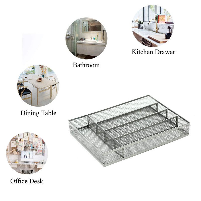 JANE EYRE Drawer Organizer, Cutlery Tray Silverware Flatware Storage Divider