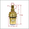 Damixa Tap Replacement Parts Ceramic Tops 1/2 Inch Valve Fittings